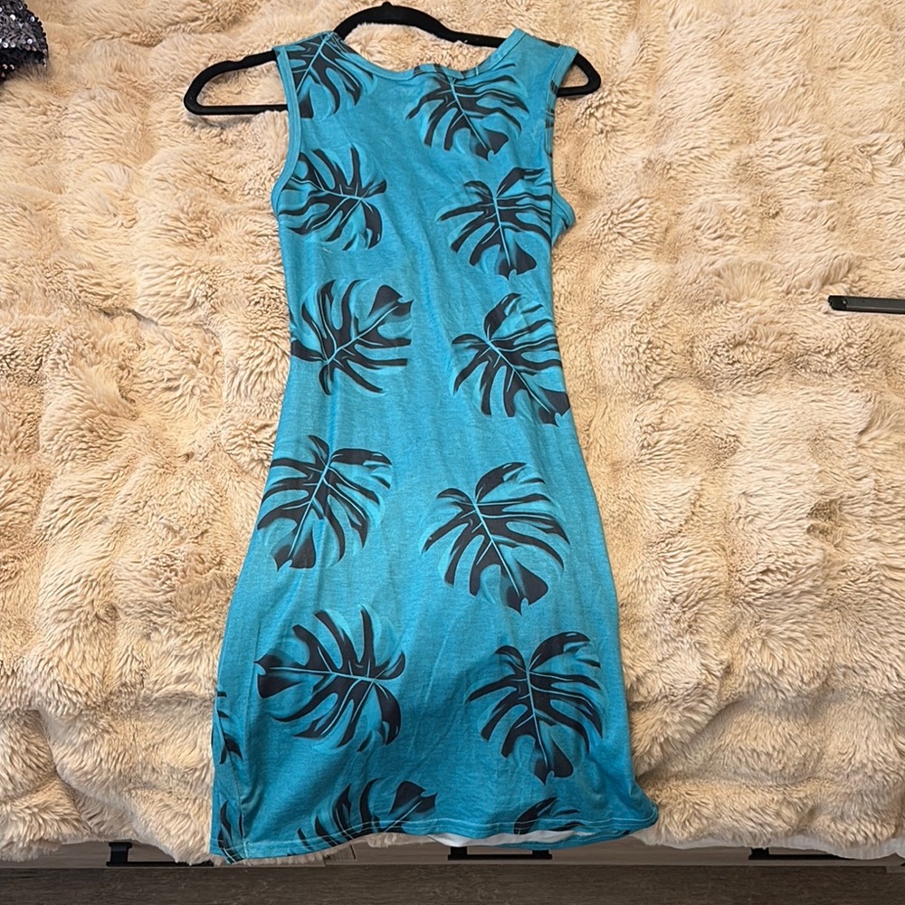 Tropical Blue Dress